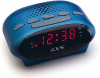 Radio sieciowe FM iCes ICR-210 Radiobudzik z radiem FM Niebieski