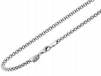 Popcorn Łańcuszek Srebrny Oksydowany Coreana 3mm Ozdobny Srebro Łańcuch 36