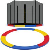 Osłona na sprężyny z siatką do trampoliny zewnętrzną 10 FT 300/305/312 cm multikolor