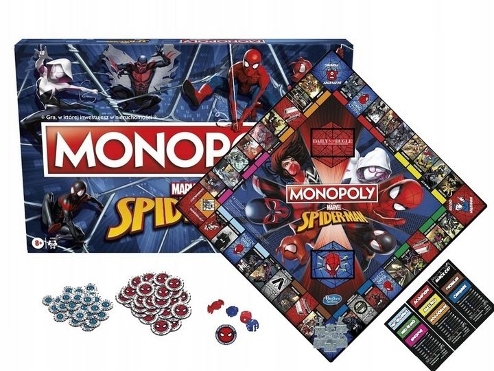 GRA PLANSZOWA MONOPOLY SPIDERMAN wersja polska zdjęcie 1