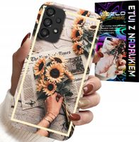 ETUI DO SAMSUNG A52 / A52S - KWIATISTY WZÓR SŁONECZNIK SŁONECZNIKI