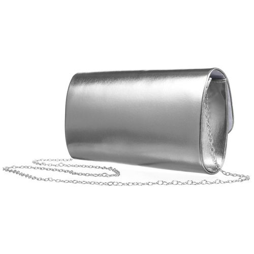 srebrna kopertówka damska ze skóry ekologicznej - rovicky na Arena.pl