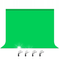 Tło materiałowe zielone typu green screen 3x2m