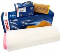 BOSCH ZESTAW KOMPLET FILTRÓW POWIETRZA + OLEJU BMW E46 318d 320d