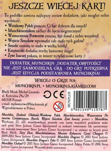 Munchkin: Dodatek obfitości na Arena.pl