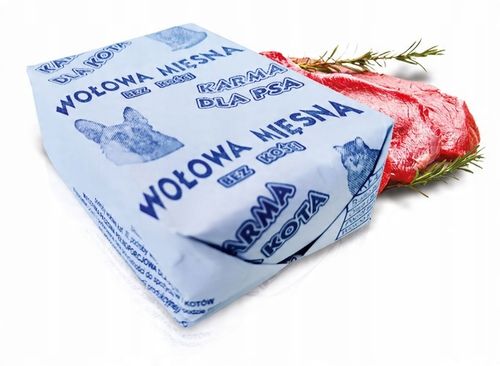 Świeże Mięso BARF dla psa karma 100% woł./ wp. mrożone- dieta BARF 10 kg na Arena.pl