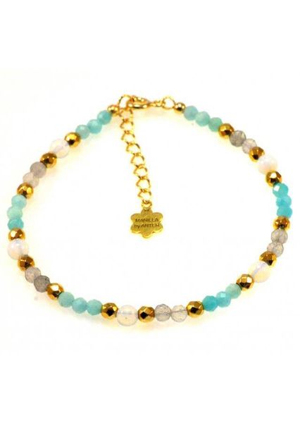 Bransoletka Amazonit Opal 925 zdjęcie 1