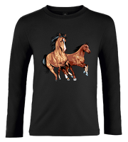 Bluzka z długim rękawem Konie