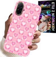 ETUI DO SAMSUNG GALAXY A07 4G - SERCA KRATKA RÓŻOWA OBUDOWA CASE + SZKŁO