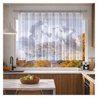Firanka Konie 250 x 150 cm DomoweTekstylia | WN367K 150