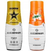 2x SYROP SODASTREAM ROCKSTAR ORIGINAL ZERO 440ML + MIRINDA
