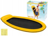 Materac do pływania leżak chłodzący z siatką Intex 58836 żółty 178 x 94 cm