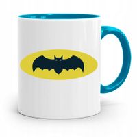 Kubek Błękitny Prezent Dzień Dziecka Syna Batman Z Nadrukiem Ze Zdjęciem