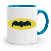 Kubek Błękitny Prezent Dzień Dziecka Syna Batman Z Nadrukiem Ze Zdjęciem