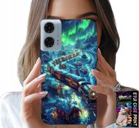 ETUI DO MOTOROLA G34 5G - POCIĄG, EKSPRES ŚWIĄTECZNY WZORY + FOLIA