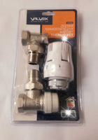 Zestaw Termostatyczny Kątowy SET Zawory + Głowica Valvex 4445250