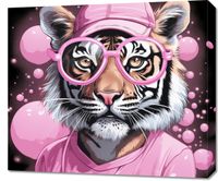 Obraz 70x60cm Ludzki Tygrys