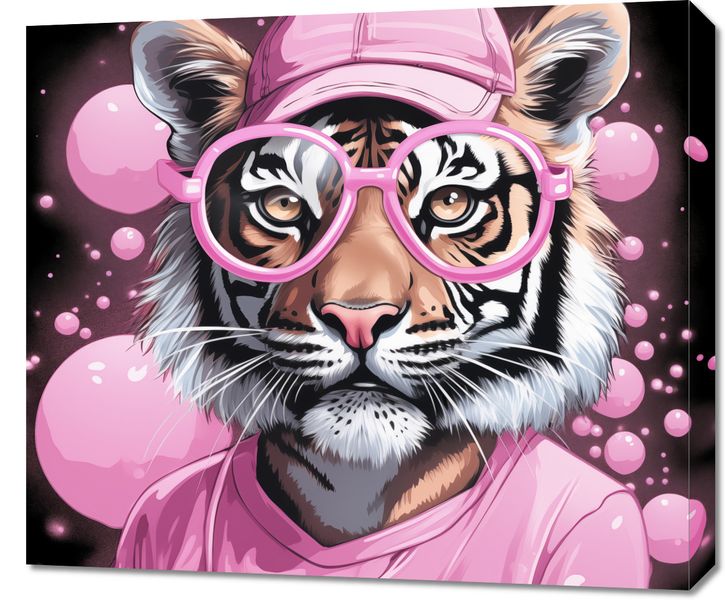 Obraz 70x60cm Ludzki Tygrys zdjęcie 1