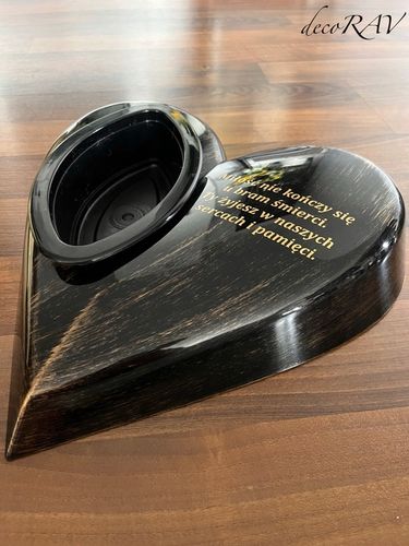 SERCE na Grób z Napisem RÓŻNE KOLORY Podstawa na Stroik Wzór na Arena.pl