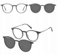 2w1 Okulary Korekcyjne Zerówki z NAKŁADKĄ PRZECIWSŁONECZNĄ z Polaryzacją