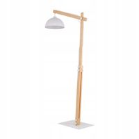 LAMPA PODŁOGOWA STOJĄCA TK LIGHTING OSLO 5592 BIAŁY / DREWNO