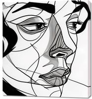 Obraz 90x100cm Portret Kobiecy