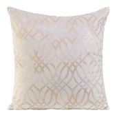 Poszewka dekoracyjna ARETA 40x40 Eurofirany kremowo/srebrna
