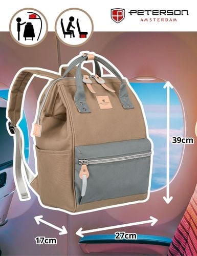 plecak materiałowy ptn beta-6072 khaki+gray na Arena.pl