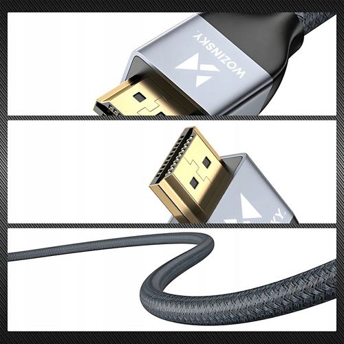 Kabel HDMI 2.1 PRZEWÓD ULTRA HIGH SPEED 8K/60HZ 4K/120HZ CERTYFIKOWANY na Arena.pl