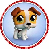 Opłatek na tort Urodziny Pet Shop Pies Piesek Pieski