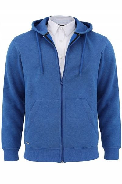 Bluza męska z kapturem chabrowa Ludwik Rozmiar - XXL zdjęcie 1