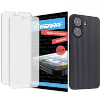 folia do xiaomi redmi 13c - 6.74" ochronna matowa + etui silikonowe tpu