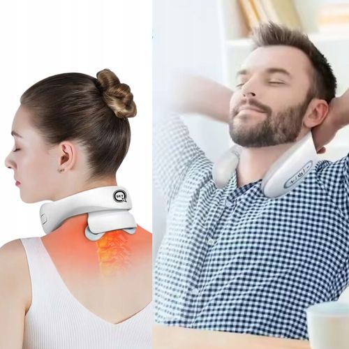 MASAŻER SZYI SZTYWNOŚĆ KARKU BÓL PRĄDY TENS 9 GŁOWIC GRZANIE 5 PROGRAMÓW na Arena.pl