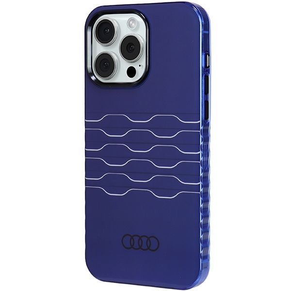 Etui Audi do iPhone 15 Pro Max, Niebieski, MagSafe zdjęcie 2