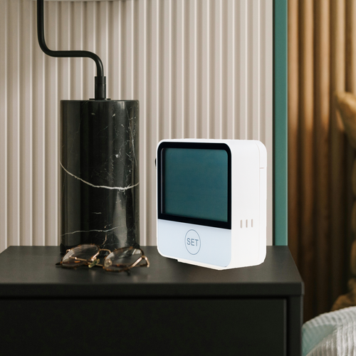 TERMOMETR STACJA POGODOWA POGODY BEZPRZEWODOWA HIGROMETR ZEGAR WIFI TUYA na Arena.pl