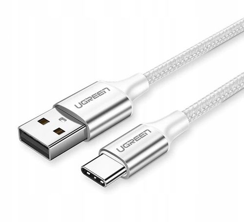 Kabel UGREEN US288USB do USB-C, QC3.0, 1m (biały) na Arena.pl
