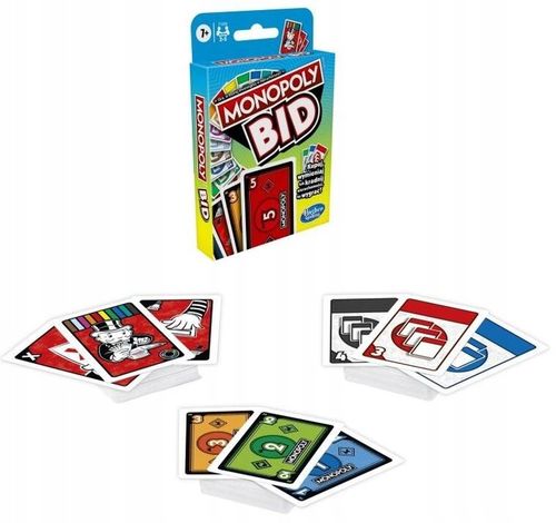2w1 MONOPOLY BID HASBRO gra planszowa karciana + HEDBANZ JUNIOR Classic PL na Arena.pl