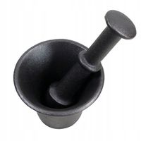 MOŹDZIERZ ŻELIWNY KUCHENNY Z TŁUCZKIEM DO PRZYPRAW ZIÓŁ TŁUCZEK UBIJAK