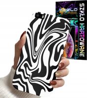 ETUI DO IPHONE SE 2020 - ABSTRAKCJA ZEBRA MODNE WZORY DLA KOBIET +SZKŁO