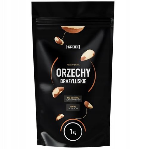 Orzechy Brazylijskie Naturalne Całe Jakość Wysoka 1kg HiFOOD Kawałki na Arena.pl