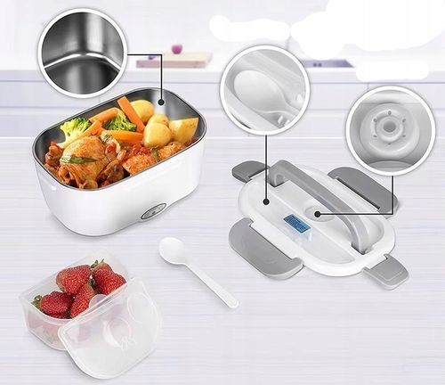 TERMOS OBIADOWY LUNCH BOX POJEMNIK NA ŻYWNOŚĆ ELEKTRYCZNY 1,5L LUNCHBOX MIS na Arena.pl