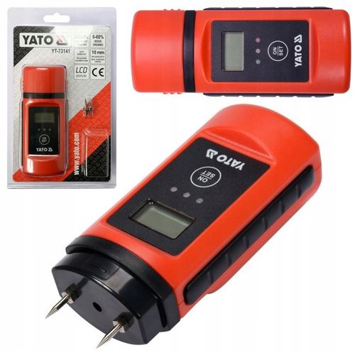 YATO WILGOTNOŚCIOMIERZ MIERNIK WILGOTNOŚCI DO MURÓW DREWNA 0,2-60% YT-73141 na Arena.pl