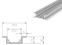 Profil Tech-Light hermetyczny nawierzchniowy 2000mm anoda (8611102)