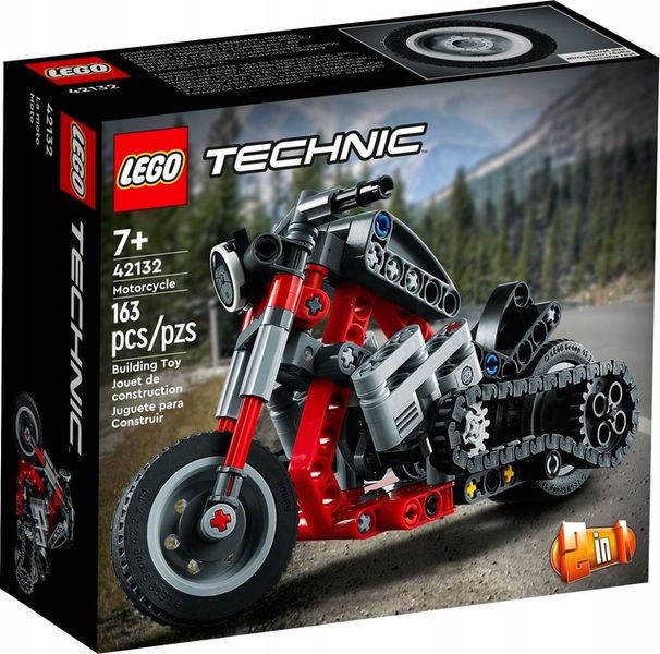 LEGO 42132 Technic Motocykl Motor Chopper 2w1 zdjęcie 2