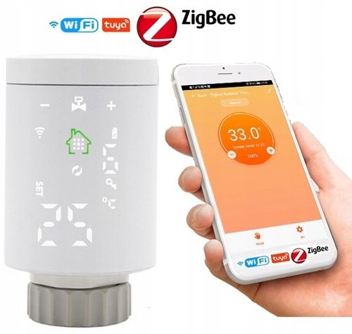 INTELIGENTNA GŁOWICA TERMOSTAT TUYA ZIGBEE WIFI na Arena.pl