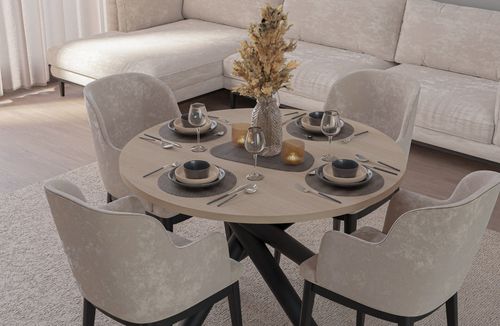 Okrągły Stół Norway Loft 110cm Dąb Lindberg na Arena.pl