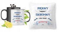 Dla Detektywa Zestaw Kubek Magiczny + Poduszka Z Nadrukiem Ze Zdjęciem
