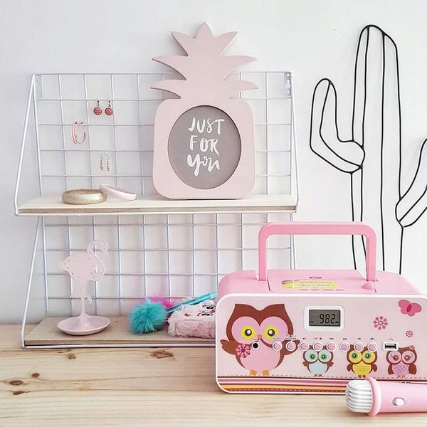 RADIOODTWARZACZ Z MIKROFONEM DLA DZIECI DZIEWCZYNKI CD USB MUSE M-29 KP zdjęcie 2