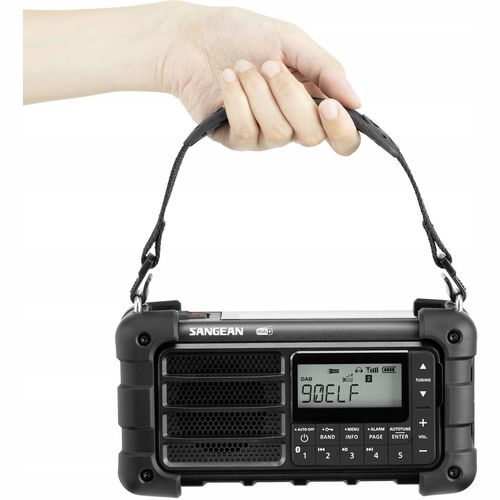 Radio FM outdoorowe DAB + SOLARNE survivalowe Bluetooth DYNAMO latarka IP55 na Arena.pl