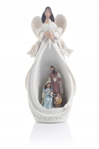 Anioł aniołek SZOPKA bożonarodzeniowa LED ŚWIĘTA Rodzina prezent Upominek na Arena.pl